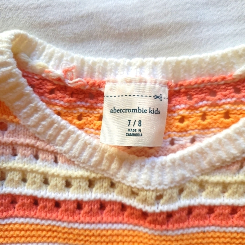 Abercrombie & Fitch Kids Striped Tank Top with Lace Hem - Picture 7 of 7